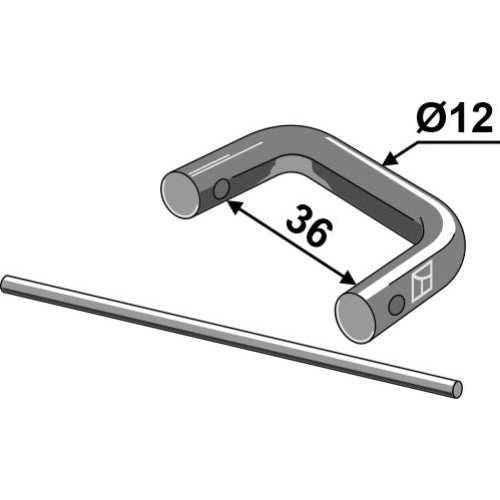 Racor de cadena sin placa - Ø12 - LS10-RCL-010