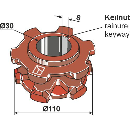 Piñón - Ø 110 - LS10-PIN-066