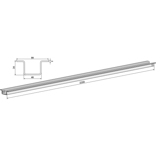 Carril de guía - LS10-CGU-003