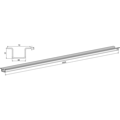 Carril de guía - LS10-CGU-005