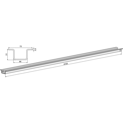 Carril de guía - LS10-CGU-006