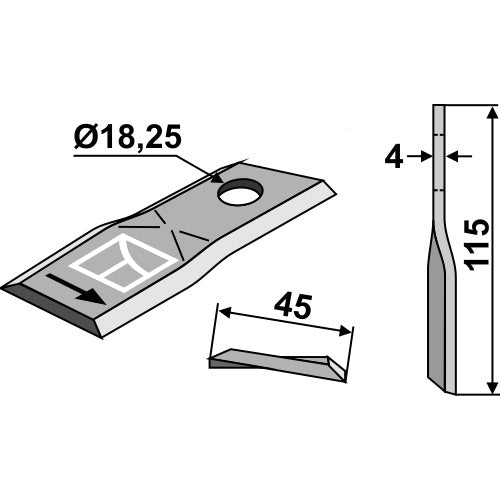 Cuchilla rotativa - LS15-CRT-084