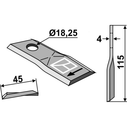 Cuchilla rotativa - LS15-CRT-085