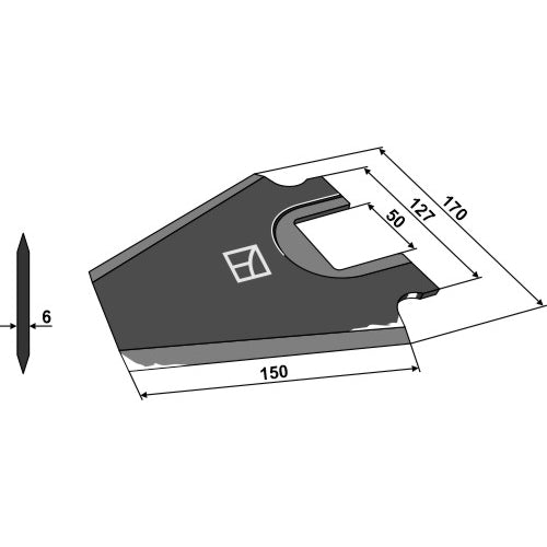LS07-CES-023 - Cuchilla de ensilado - Adaptable para Schuitemaker
