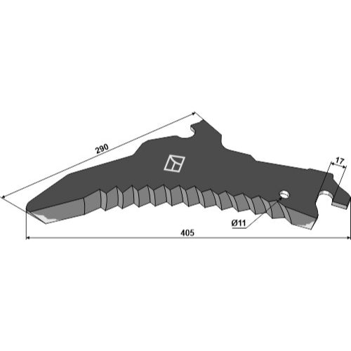LS07-CES-044 - Cuchilla de ensilado - Adaptable para Pöttinger
