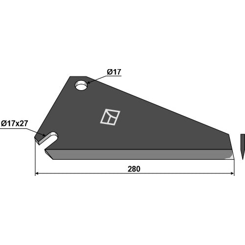 LS07-CES-046 - Cuchilla de ensilado - Adaptable para Pöttinger