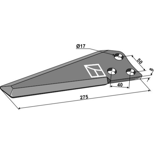 LS03-CUD-608 - Cuchilla - Adaptable para Mc Connel