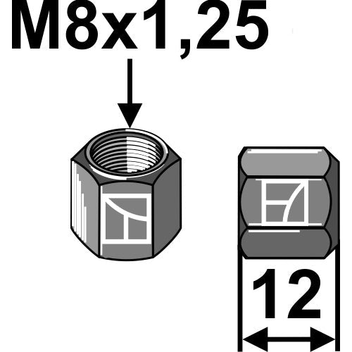 LS04-TRT-117 - Tuerca - M8x1,25 - 10.9
