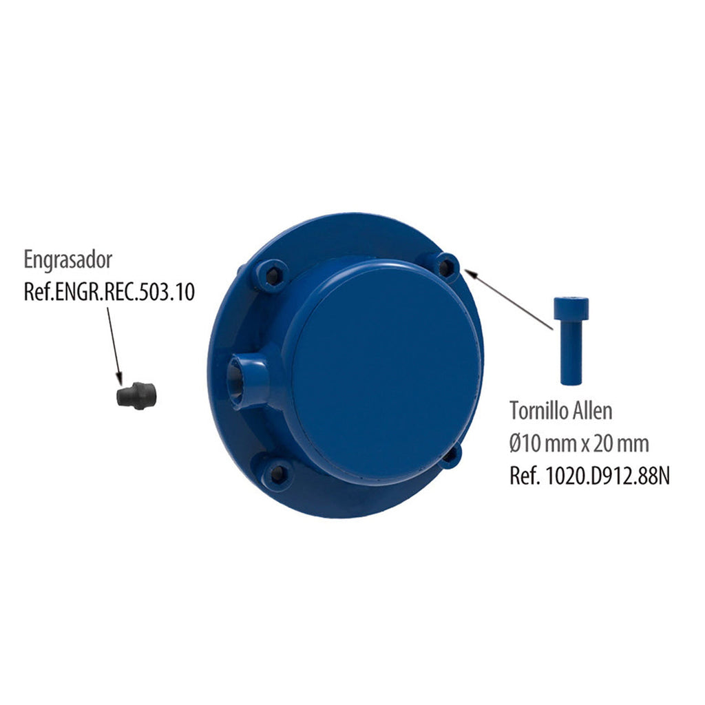 Tapadera Carcasa 6212 Ø 70 mm C/T y Engr.