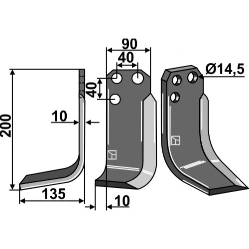 Cuchilla- lado izquierdo - LS02-CUR-1220